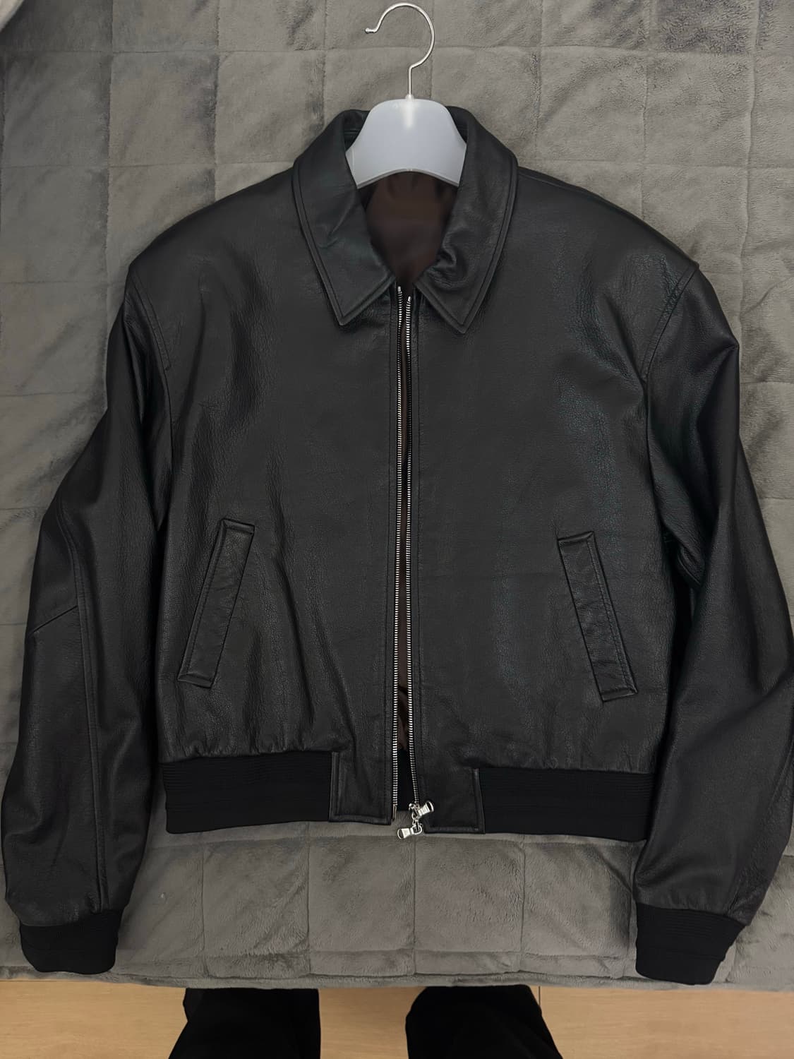 [48size] 엘무드 세레니티 고트레더 블루종 (택제거새상품) 상품이미지1