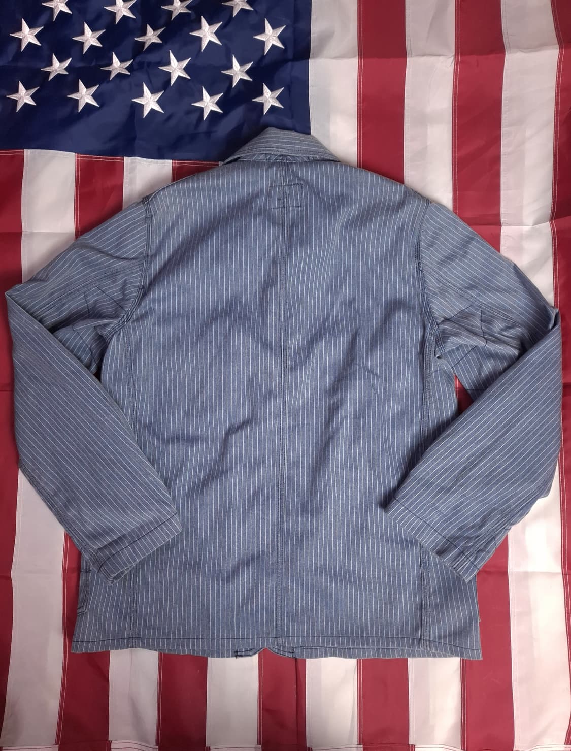 새제품급 오리지날 엔지니어드가먼츠 스트라이프 워크자켓 상품이미지9