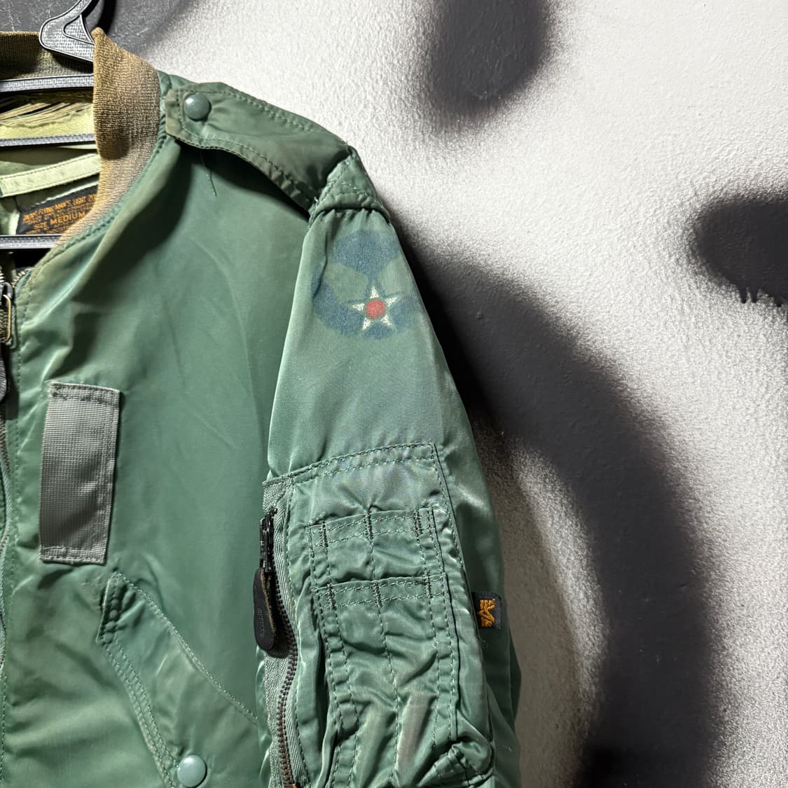 1950s USA 알파인더스트리 L2B 초판 복각 플라이트 자켓 상품이미지3