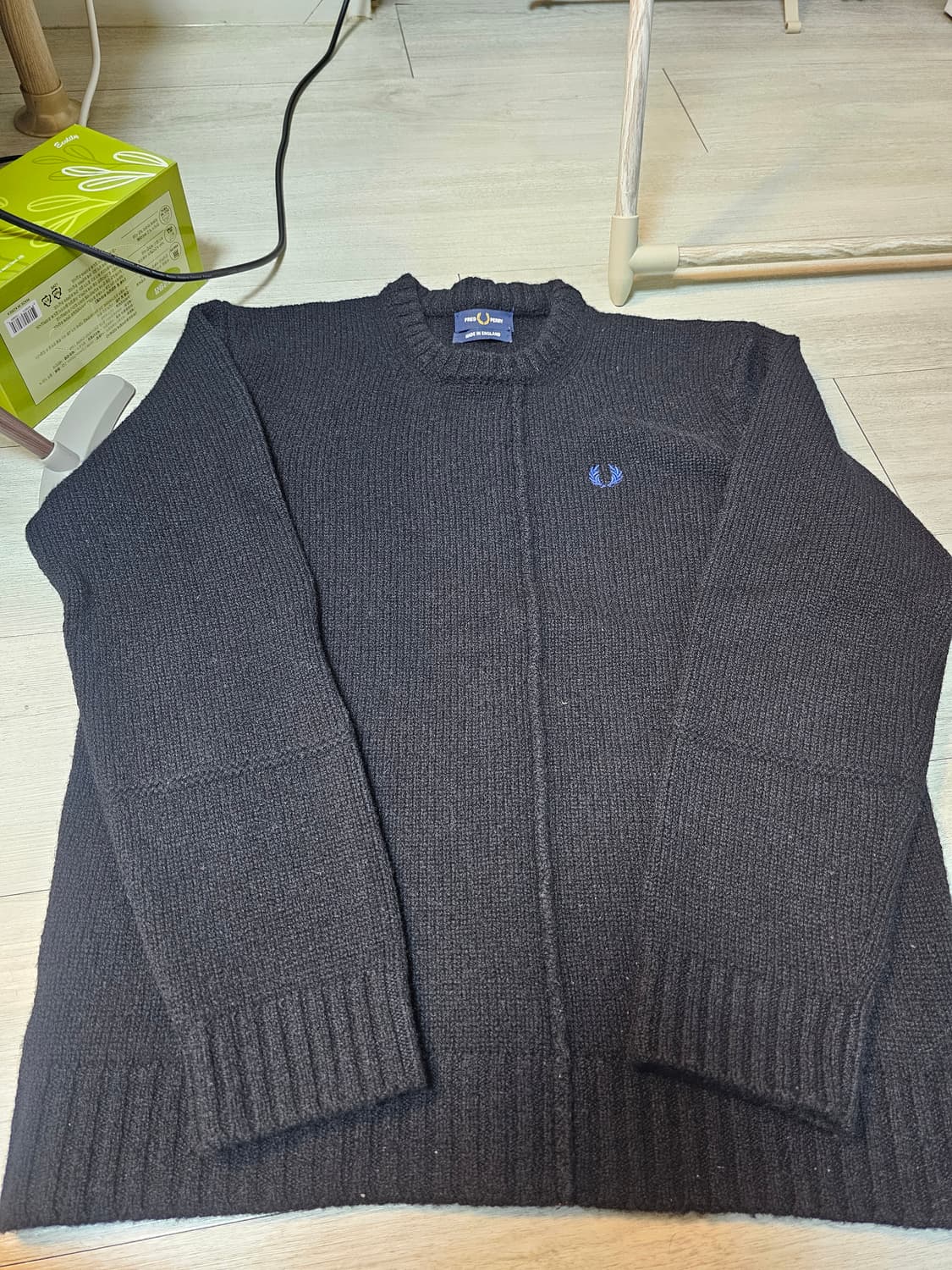프레드페리 니트 (영국산) 매장정품 구매 L, 1회 착 상품이미지1