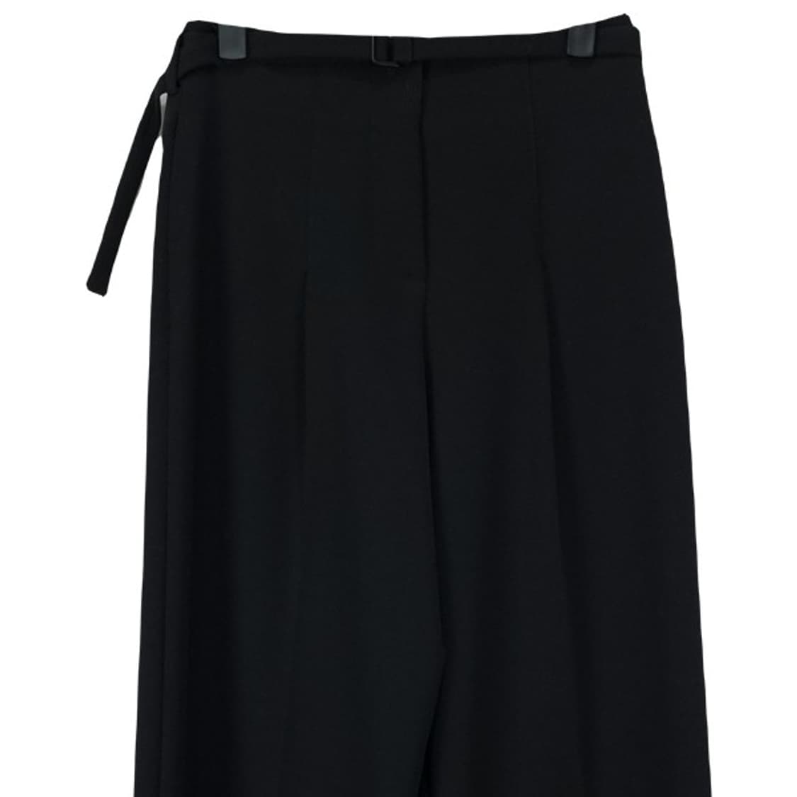 [잇미샤] 22 F/W 벨티드 와이드 슬랙스 블랙 M19491 상품이미지4