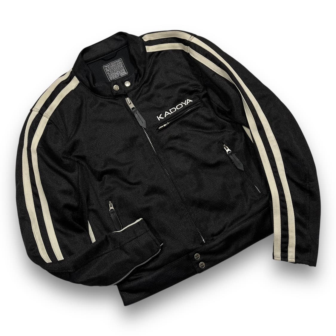 KADOYA 프로텍터 하이넥 메쉬 다크 슬림 바이커 자켓 상품이미지2