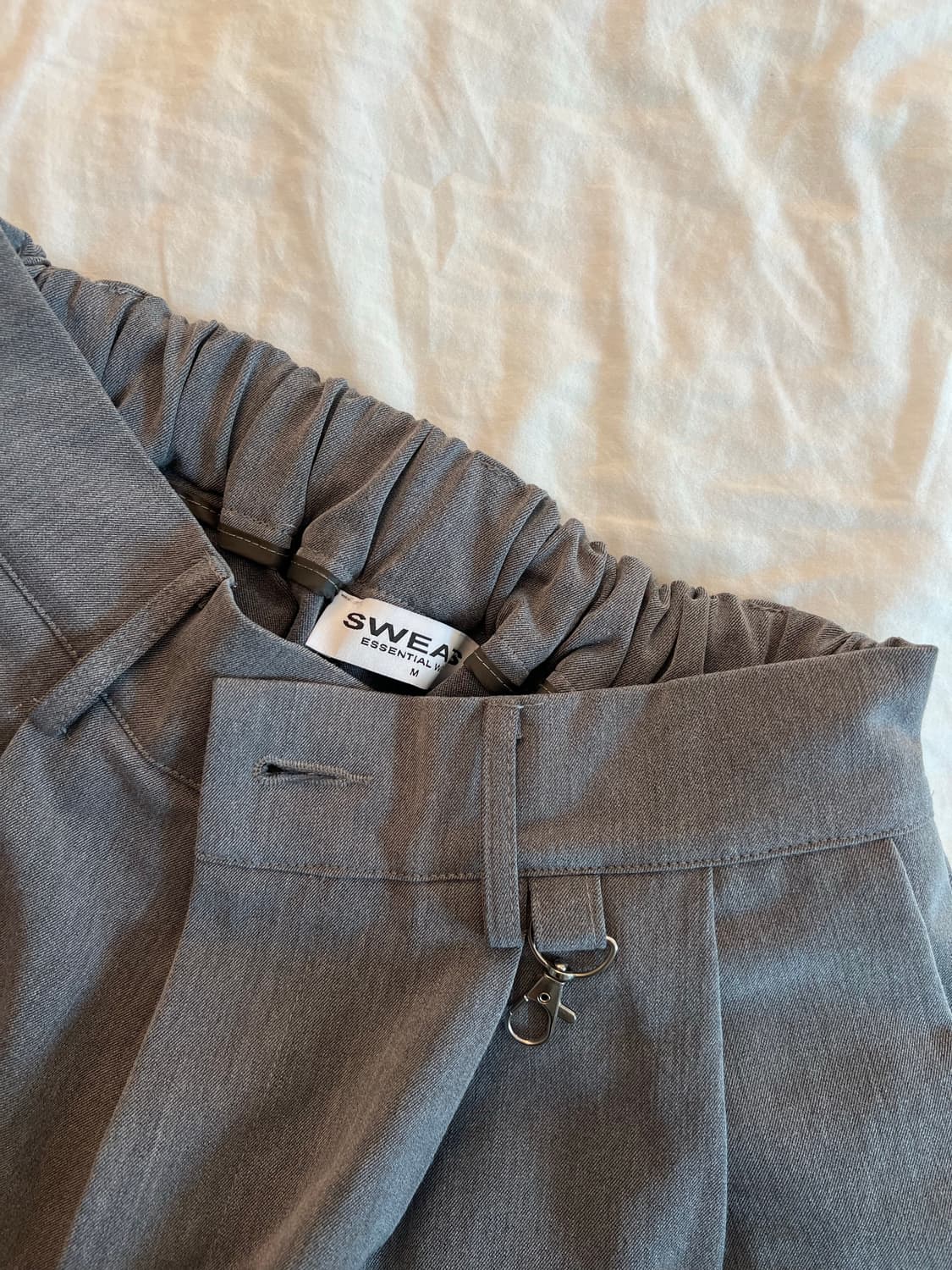 SWEATSCOLLECTIVE 플리츠 쇼츠 그레이 M 상품이미지6