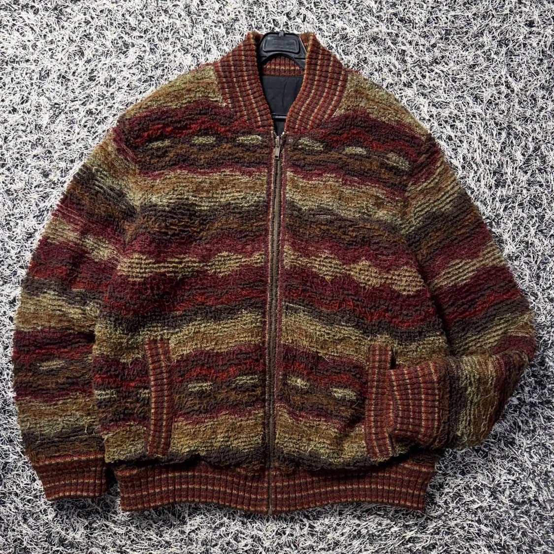 미쏘니 앙고라 니트 리버시블 집업 50 상품이미지1