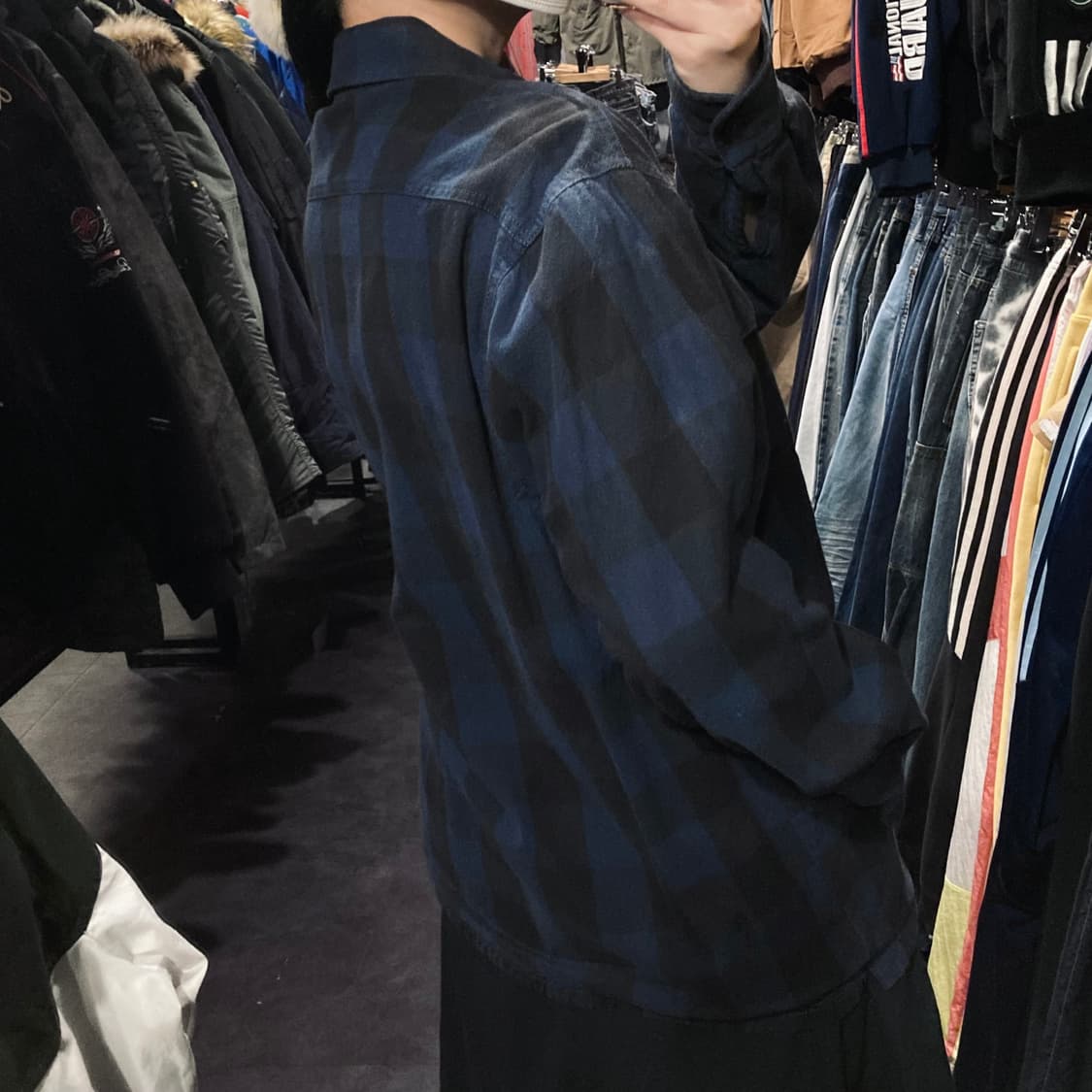 [IM]에디바우어 버팔로 체크 셔츠 네이비 상품이미지5