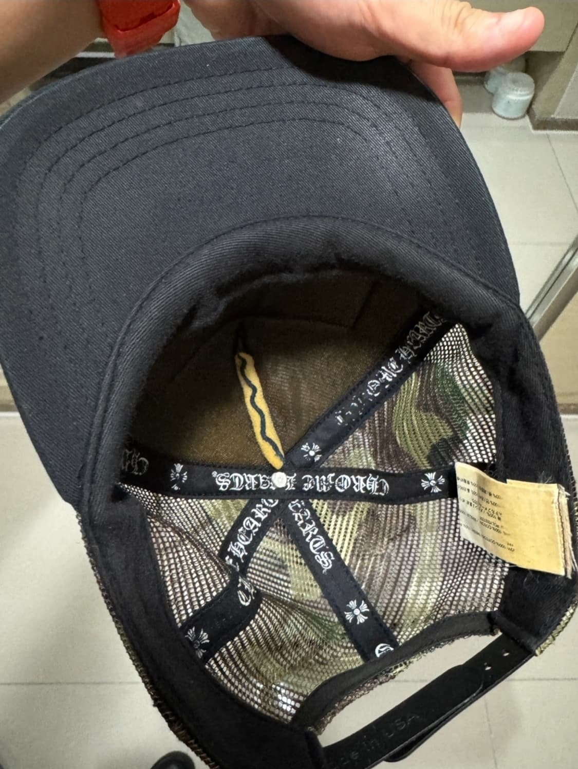 크롬하츠 카모 블랙 메쉬 캡모자 상품이미지3