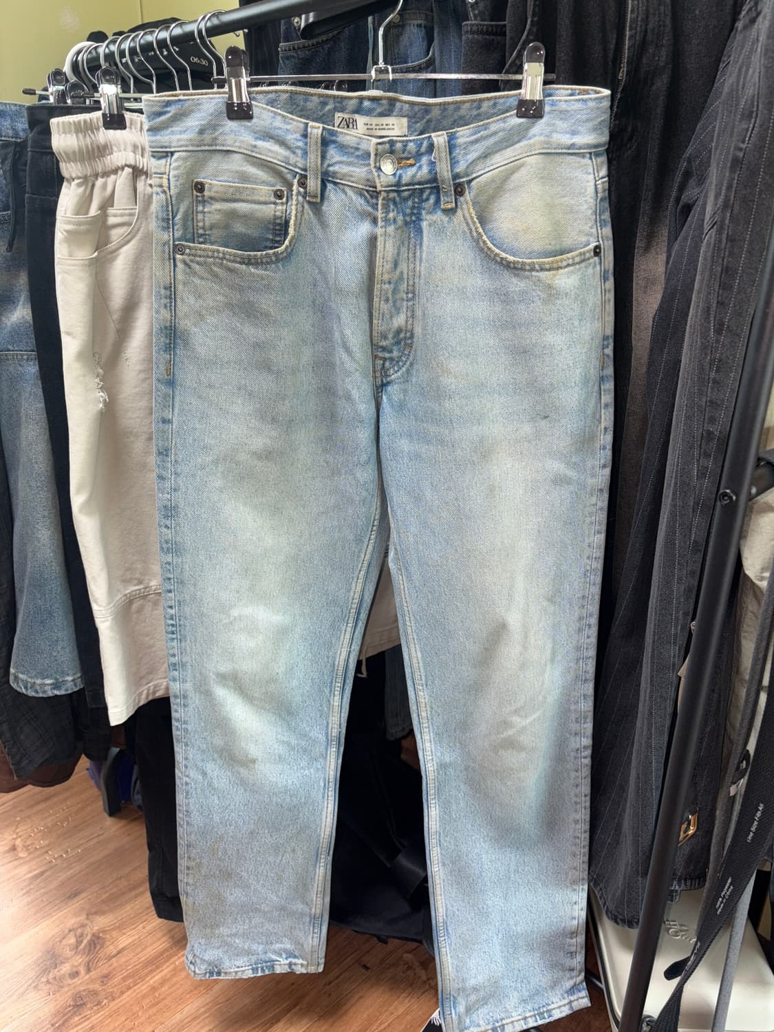 자라 연청바지 상품이미지1