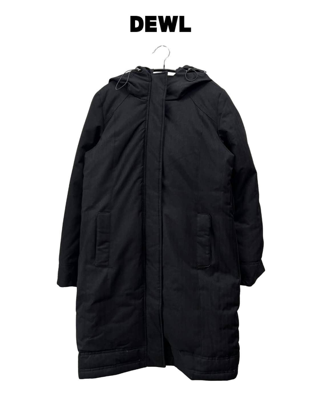 (55) 듀엘 덕다운 롱 패딩 야상 자켓 블랙 상품이미지1