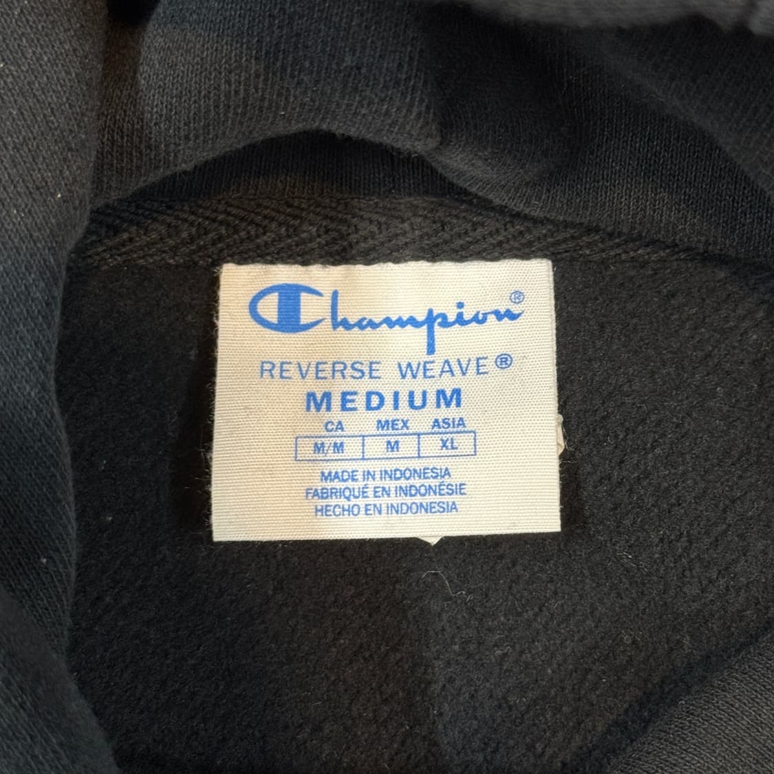 M) 챔피온 리버스위브 후드티 블랙 상품이미지7
