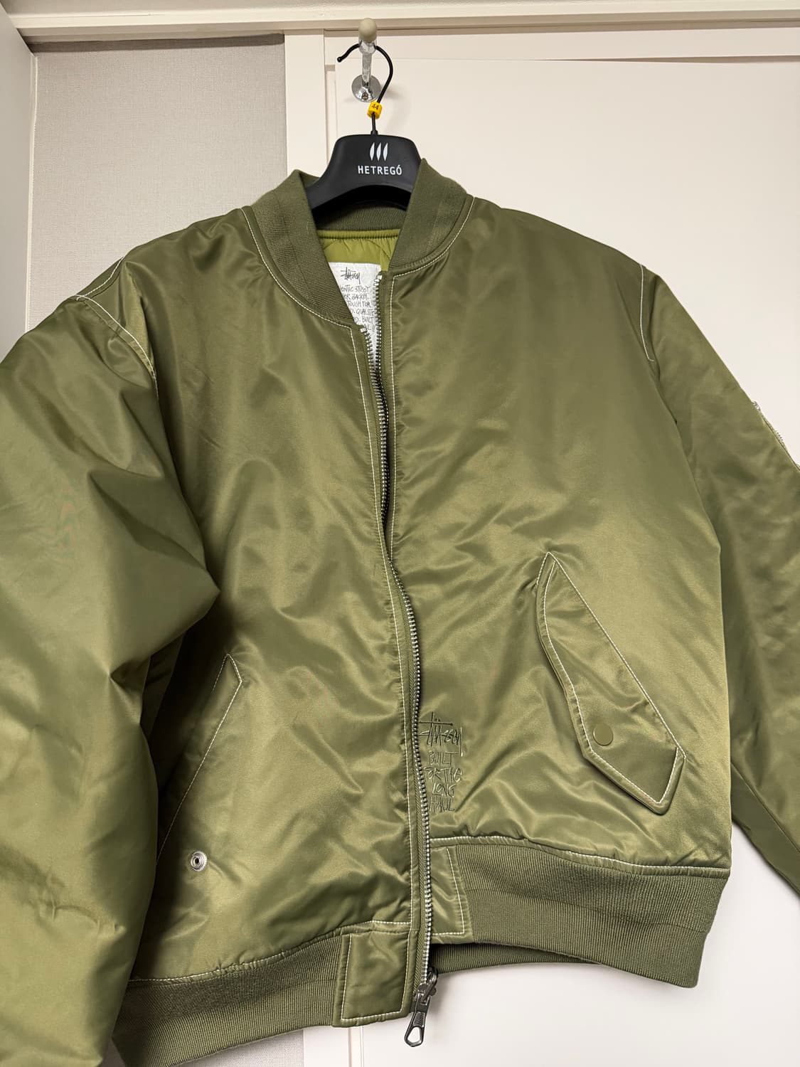 스투시 빌트 리버시블 봄버 자켓 올리브 상품이미지2