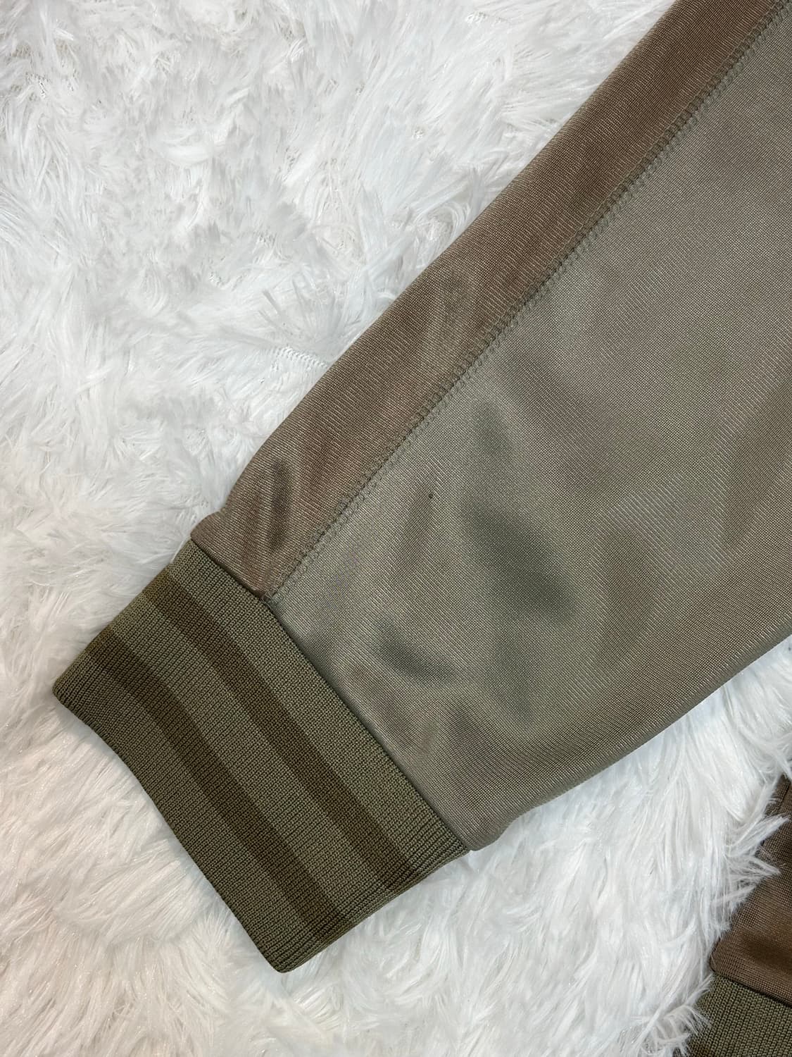 vintage khaki jersey zip-up 상품이미지4