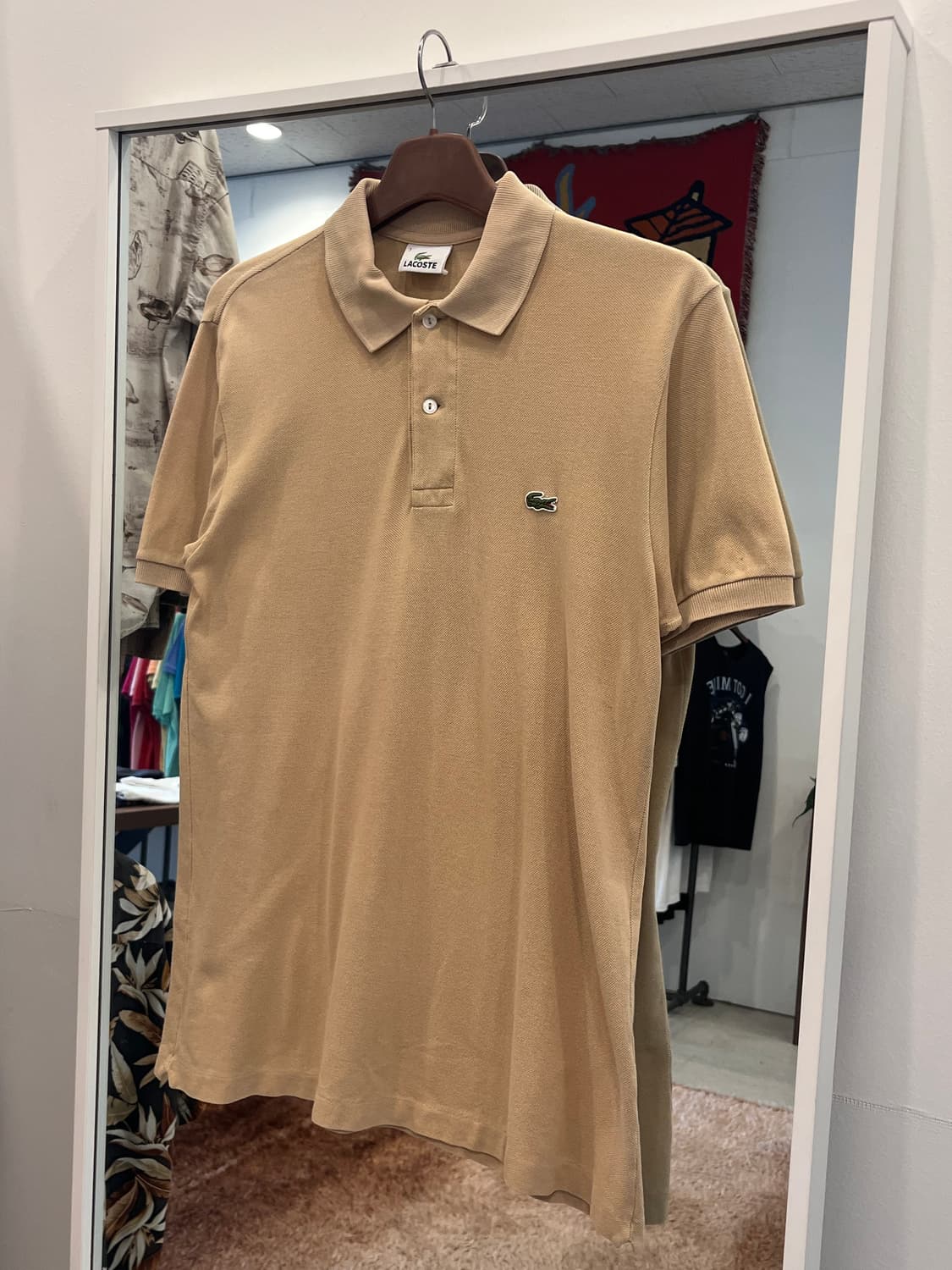Lacoste 라코스테 카라티 pk 반팔 티셔츠 (beige) 상품이미지1