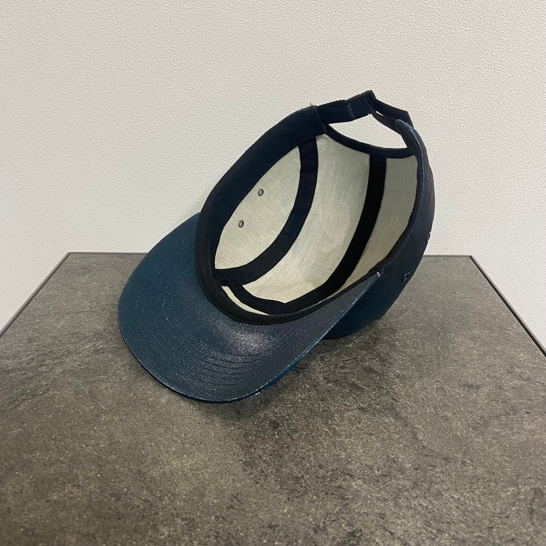 (OS) 슈프림 박스로고 캠프캡 모자 코티드 린넨 블루리쉬 상품이미지6