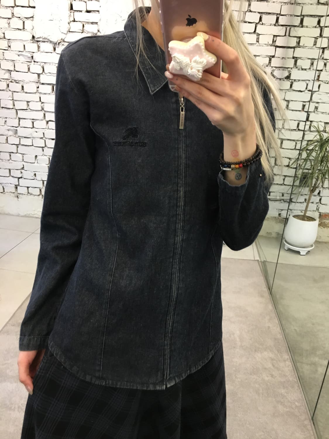 버버리 데님 카라 자켓  상품이미지2