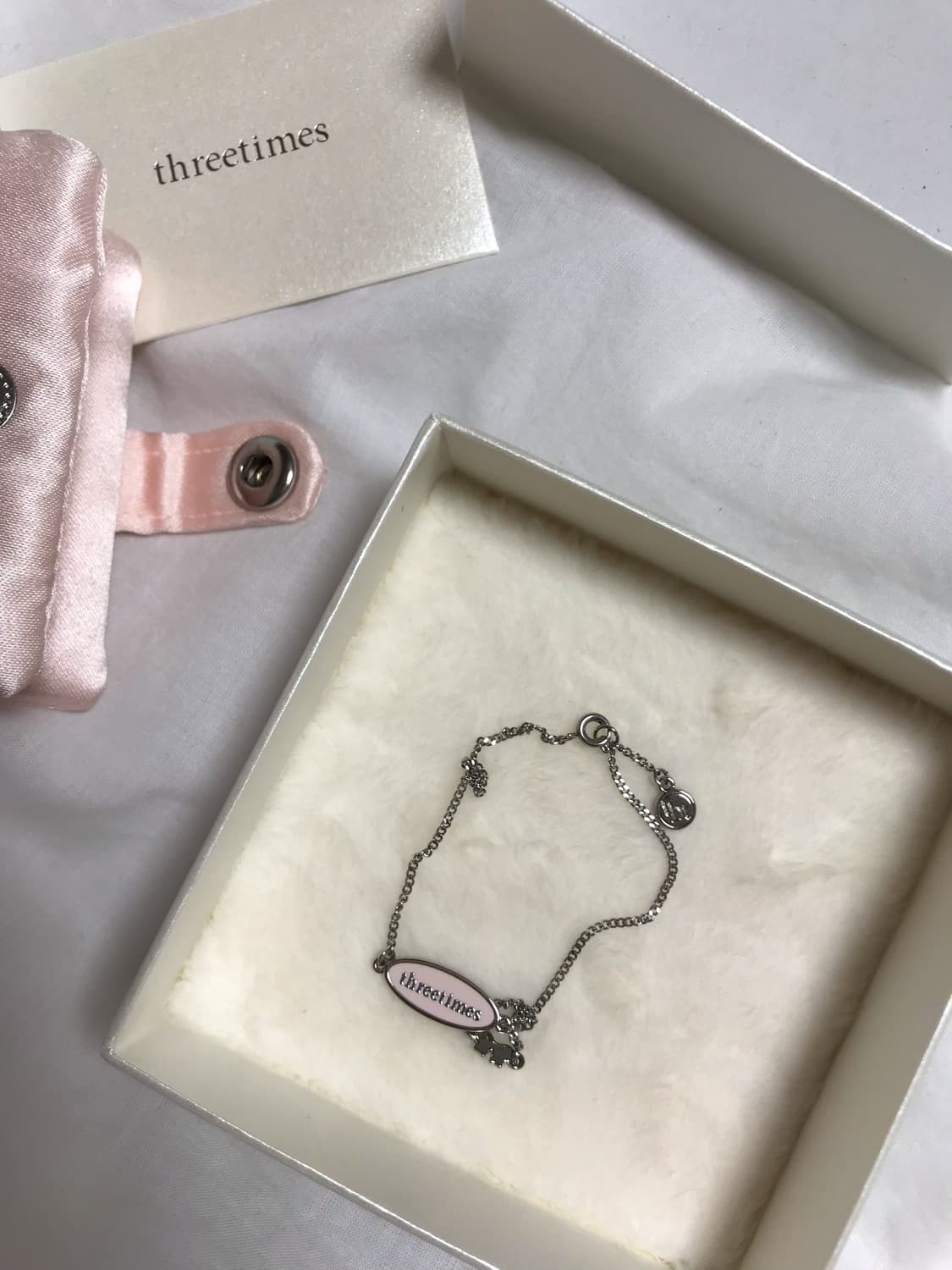 쓰리타임즈 pink almond bracelet 상품이미지5