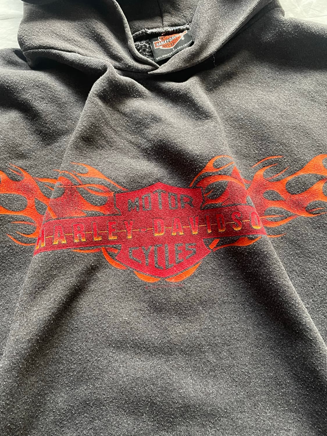 90‘s 할리데이비슨 플레임 후디 상품이미지3