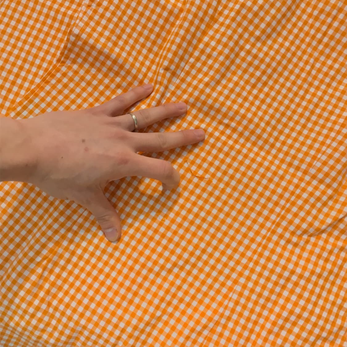 폴로랄프로렌 라이트 오렌지 깅엄 체크 셔츠 여성 55  상품이미지5