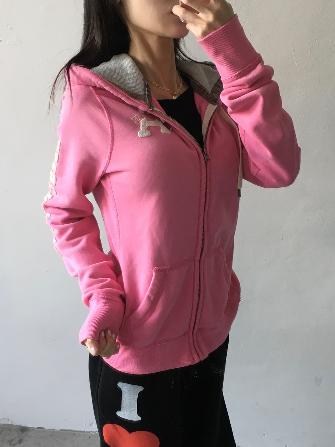 아베크롬비 스펠로고 후드집업 상품이미지2