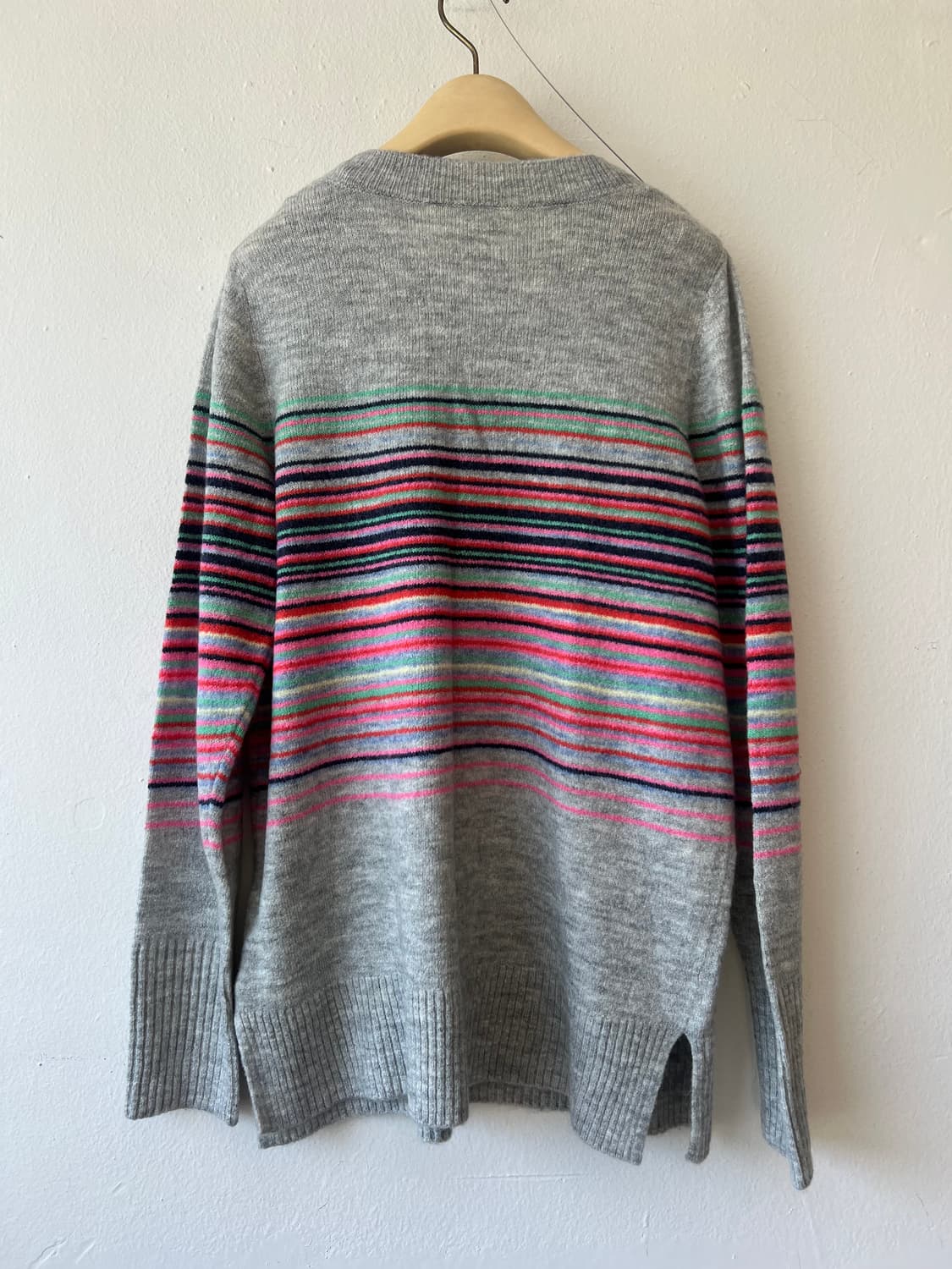 갭 GAP 여성 그레이 니트티셔츠 라운드니트  상품이미지3