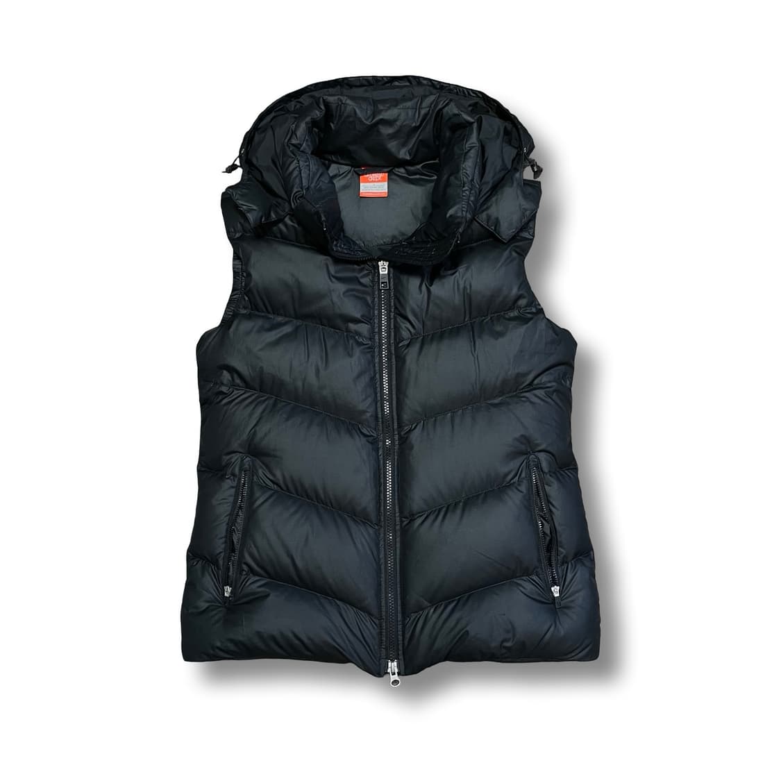 [L] 나이키 블랙 덕다운 후드 패딩 조끼 상품이미지1