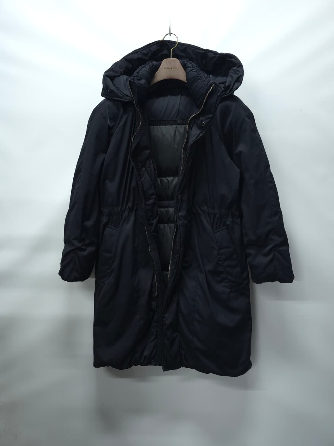 지오송지오 여성 후드 구스다운 롱 패딩 점퍼 (허리 스트링 조절) 상품이미지2