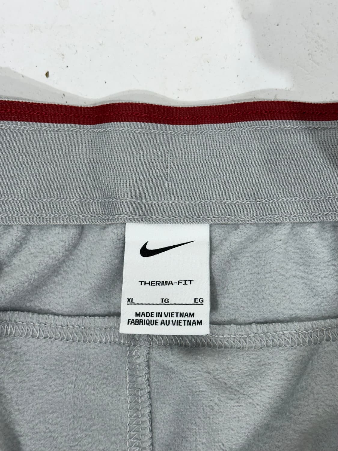 나이키 그레이 와이드 레드 스우시 추리닝 바지 XL 상품이미지7