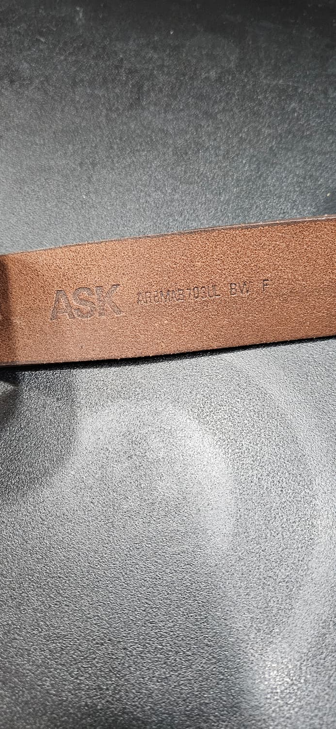 에스크ASK 빈티지 웨스턴 스타일 가죽 벨트 상품이미지2