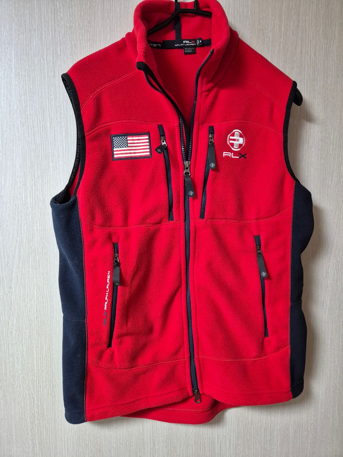 (정품) 폴로 랄프로렌 RLX 성조기 플리스 집업조끼 후리스베스트  상품이미지2