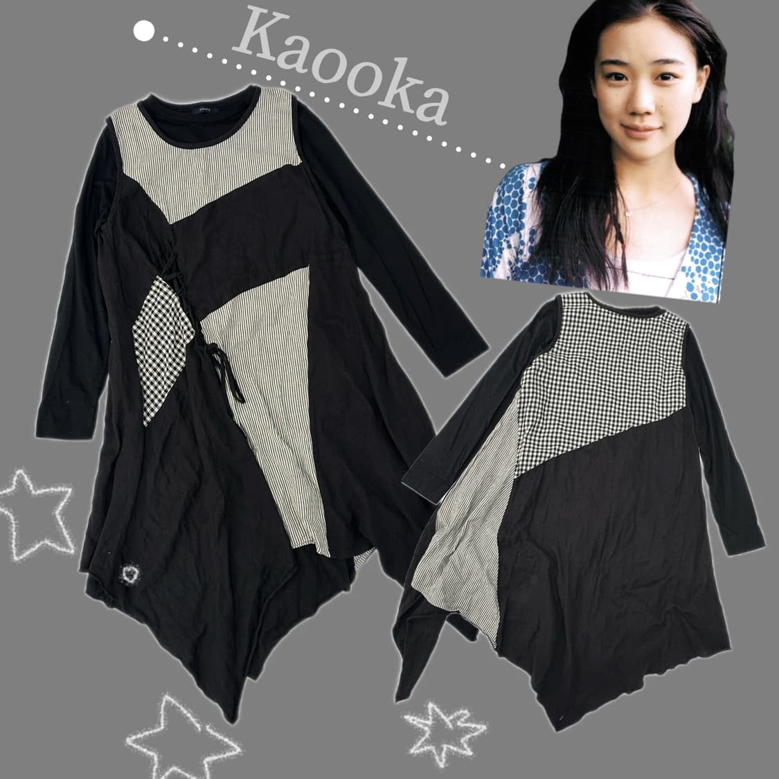 🖤하구미의 패치워크 코디세트🖤 그런지 히피 에스닉 오리엔탈 아일렛 상품이미지1