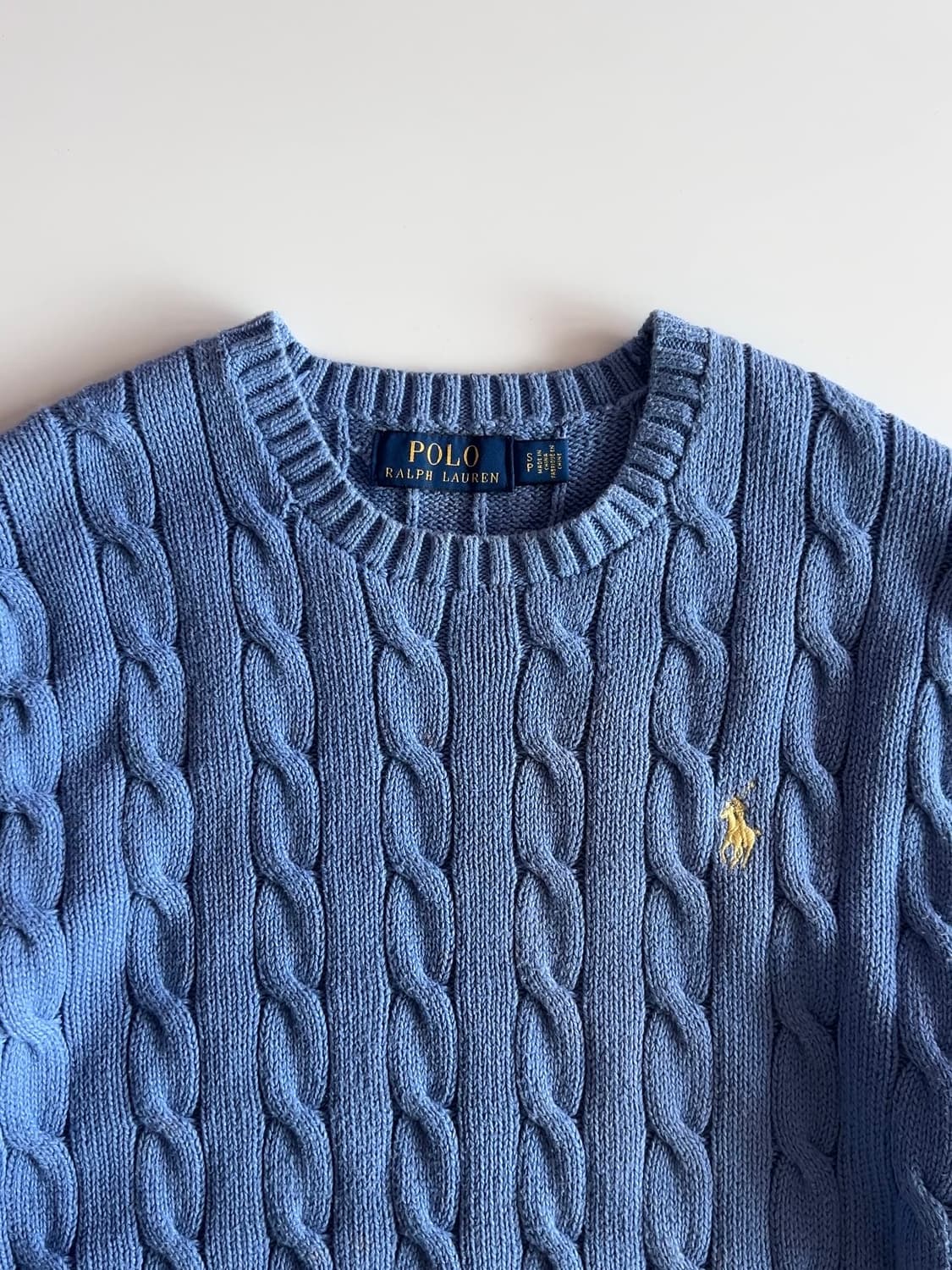폴로 랄프로렌 케이블 니트 S 상품이미지3