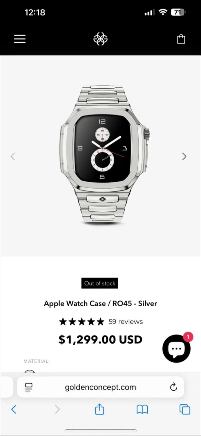 골든컨셉 RO45 애플워치 케이스 상품이미지1