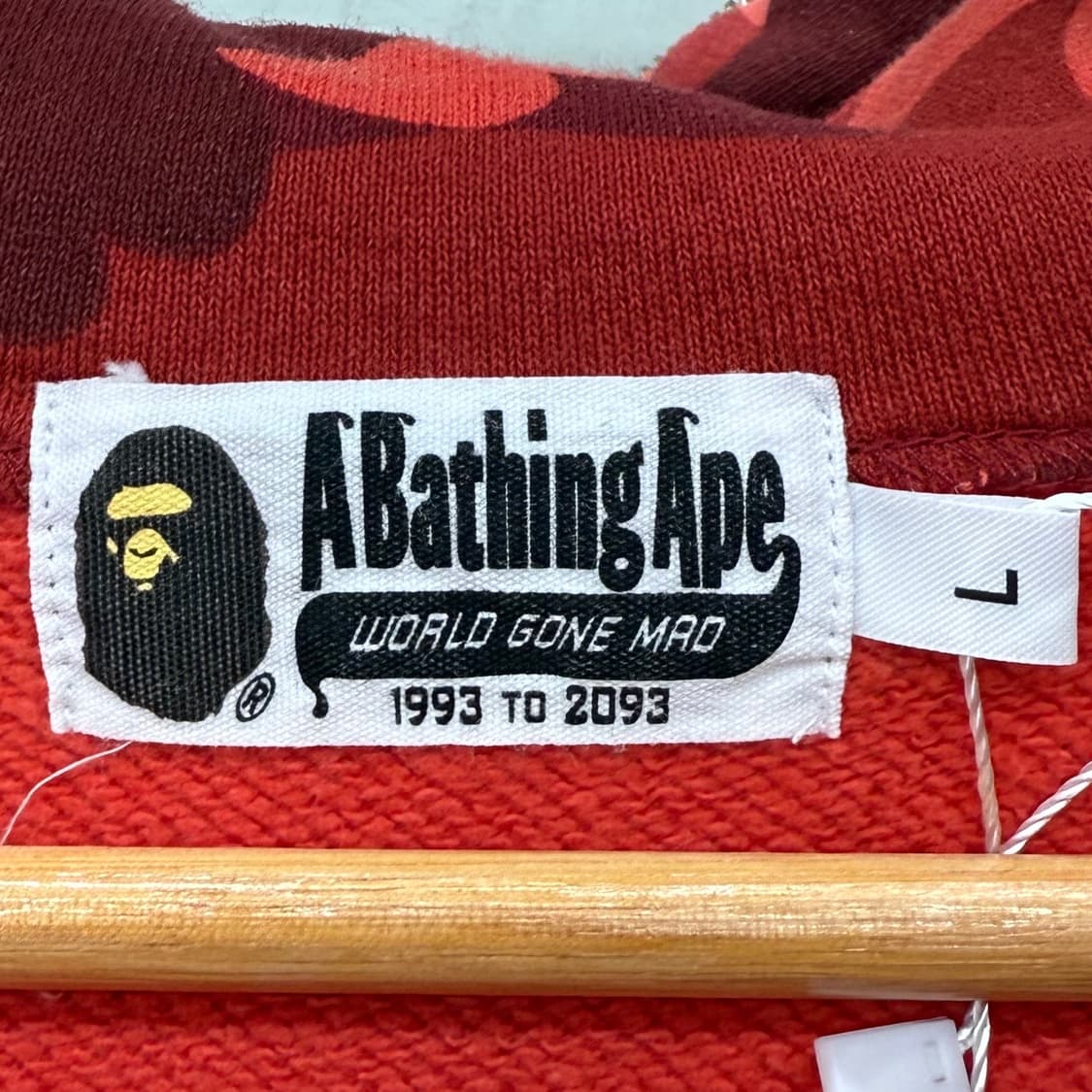 BAPE 베이프 퍼스트 카모 적계 샤크 풀집업 후디 상품이미지7