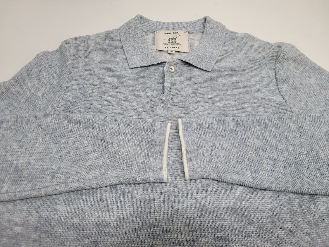 Henry Cottons 헨리코튼 칼라 티셔츠 / 남 95 스카이블루  상품이미지3