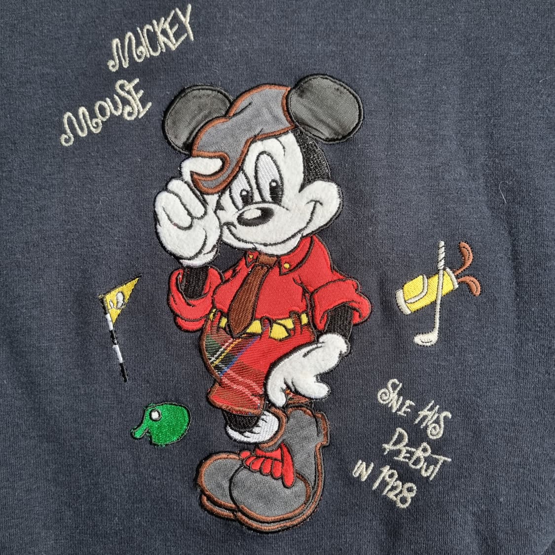 디즈니 오리지날 빈티지 미키마우스 패치 맨투맨 1940 상품이미지5