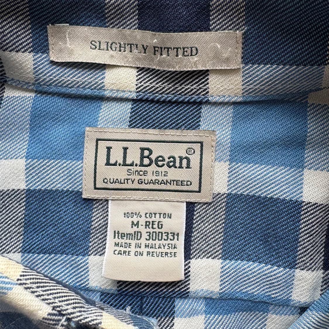 엘엘빈 L.L.Bean 블루 체크 셔츠 상품이미지6