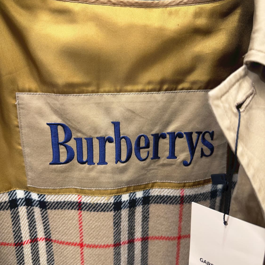 버버리 후드 코트 스트링 웨이스트 포켓 싱글 버튼 디테일 베이지 상품이미지7