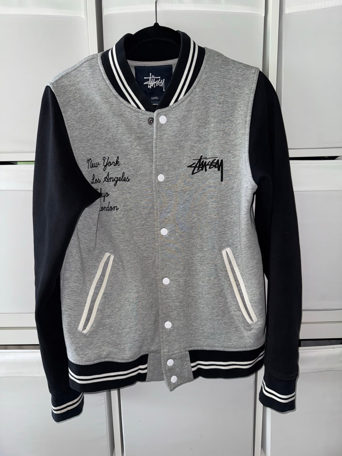 스투시 13ss 스웻 바시티 자켓 상품이미지1