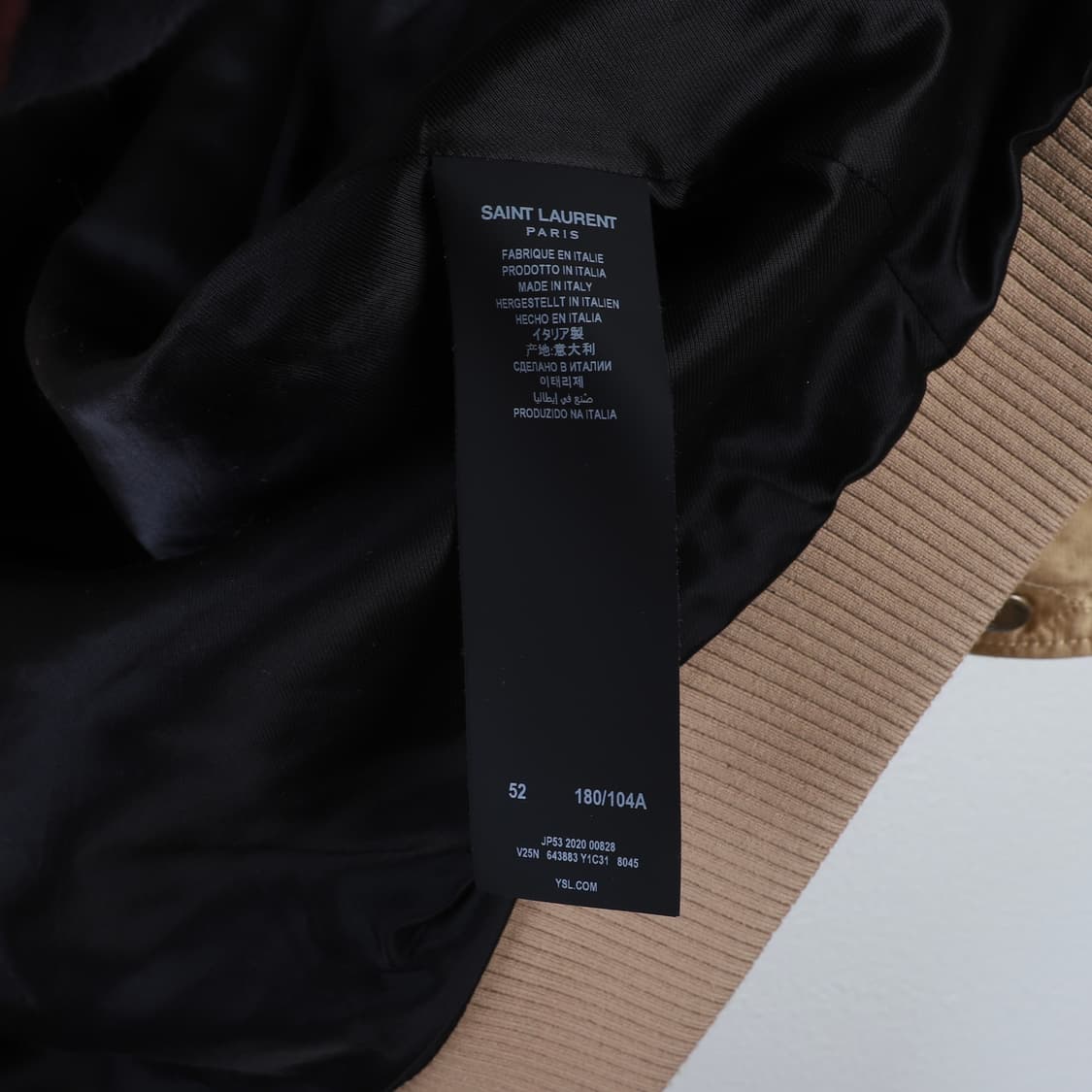 52 / Saint Laurent 생로랑 퀼팅 테디 자켓 상품이미지6