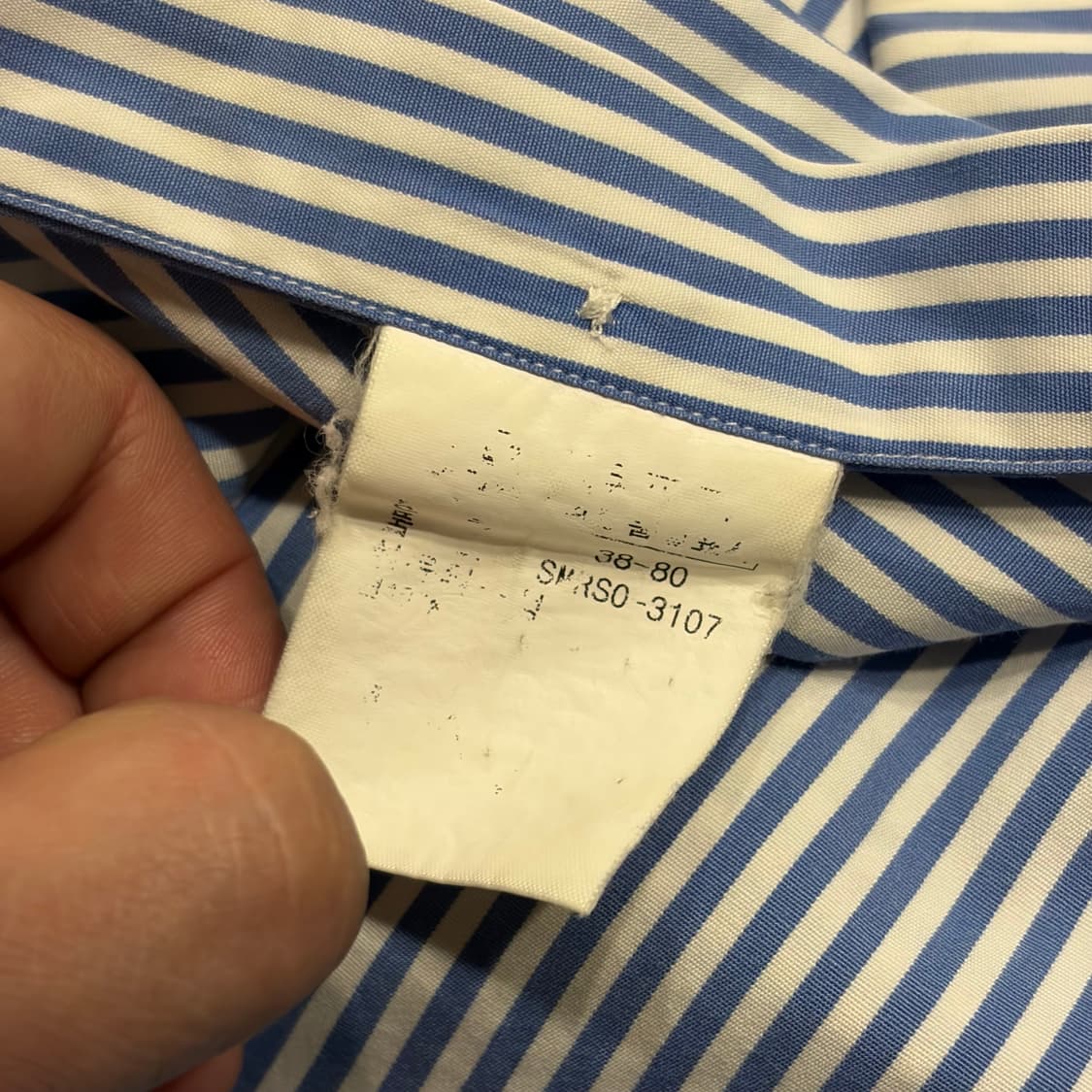 [M] 폴로 랄프로렌 커스텀핏 스트라이프 셔츠 블루 D5 상품이미지8