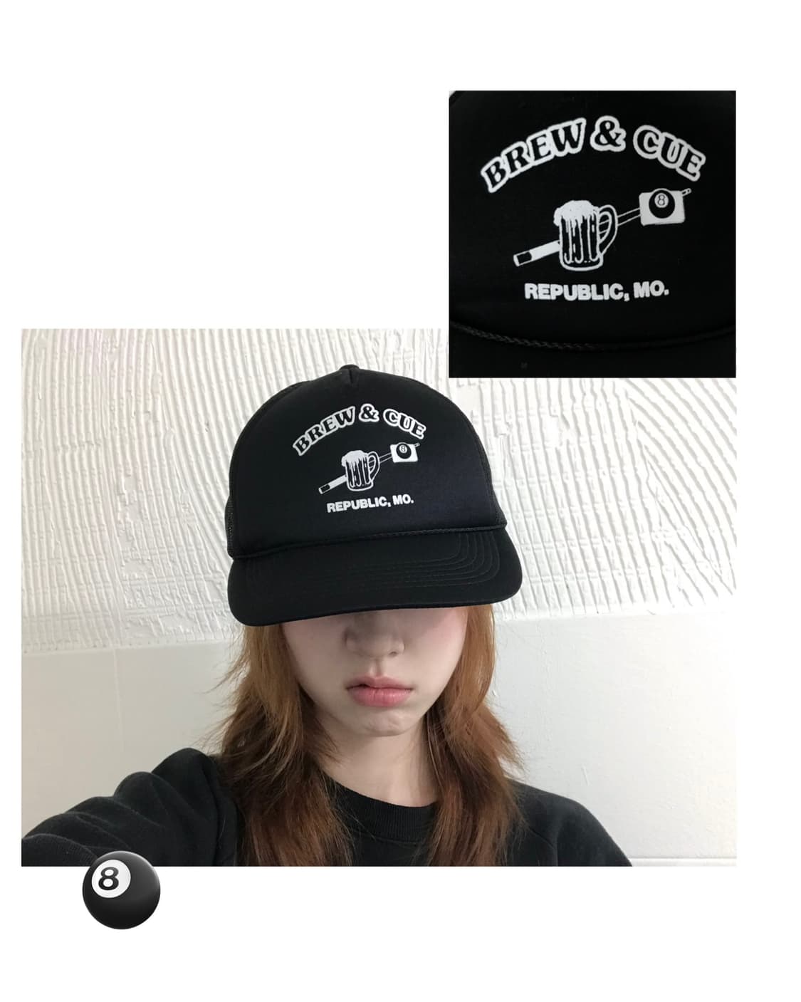  Brew & Cue 블랙 메쉬 트러커 캡모자 스냅백 상품이미지1
