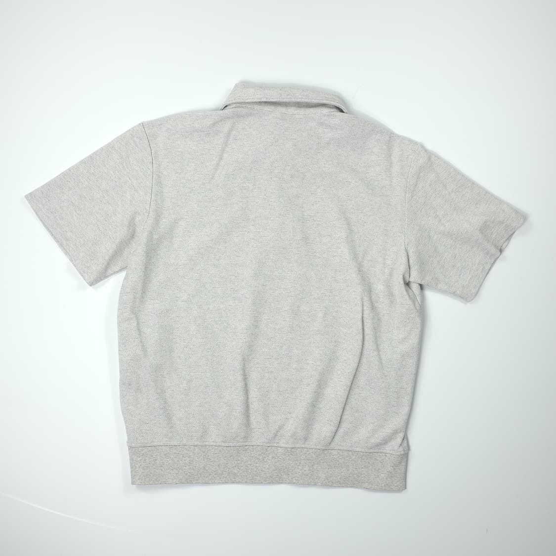 헤지스 하프집업 반팔 티셔츠 라이트그레이 (100) 상품이미지2