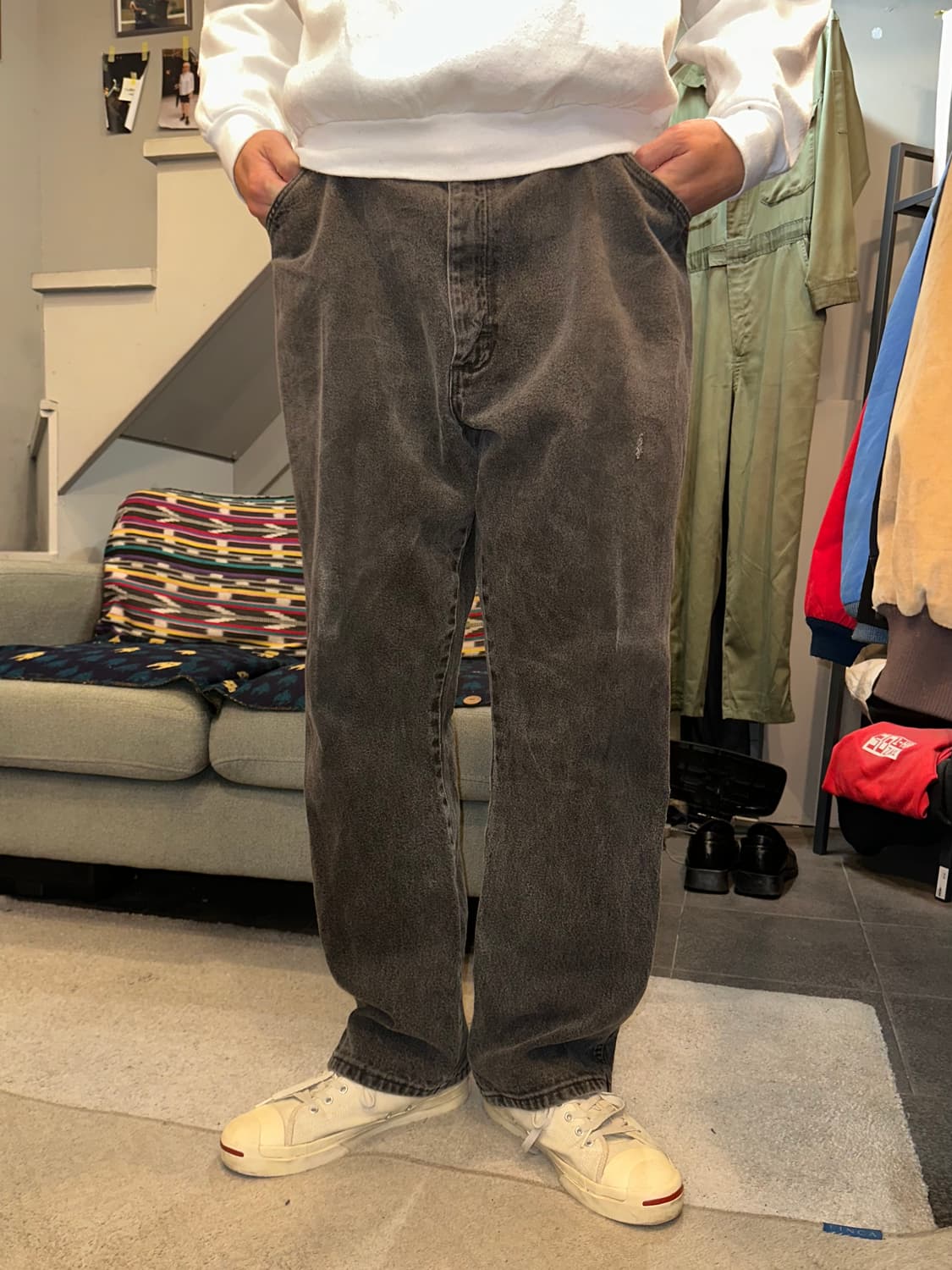 00’s Wrangler Mexico black washed denim  상품이미지2