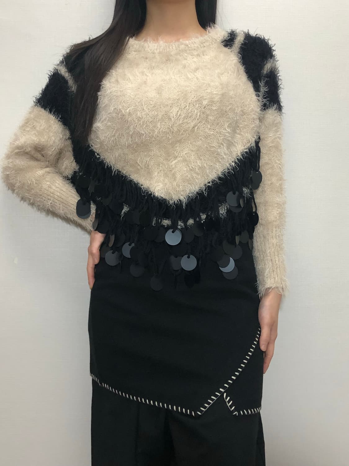 빈티지 오리엔탈 앙고라 니트 상품이미지1