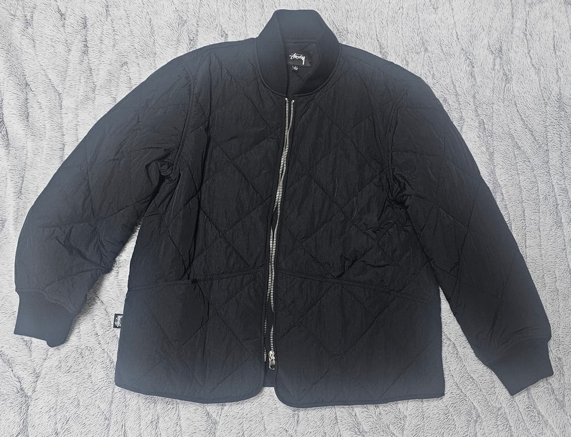 스투시 다이스 퀼티드 라이너 자켓 블랙 L 판매 상품이미지2