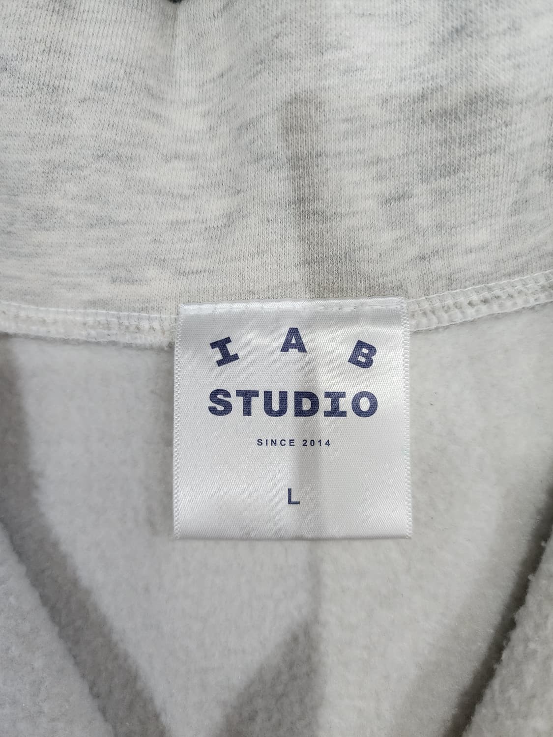 아이앱 스튜디오 스펠로고 기모 하프집업 반집업 L 상품이미지7