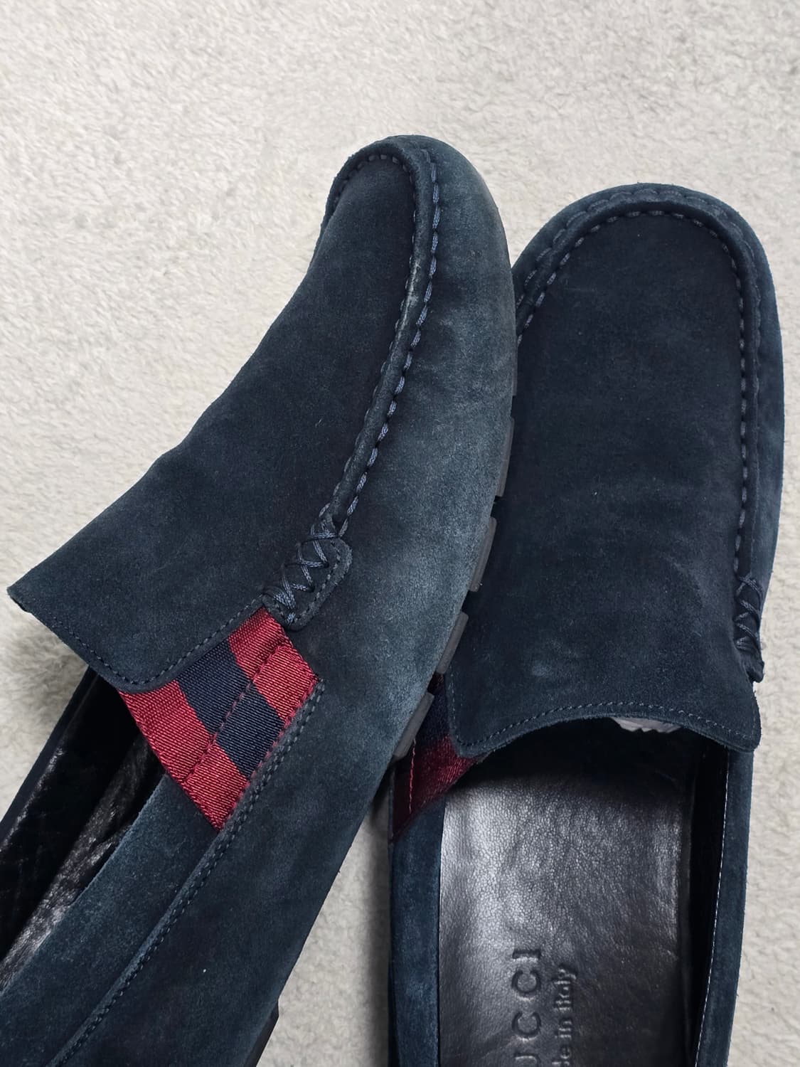 Gucci 구찌 스웨이드 로퍼 네이비 265 상품이미지4