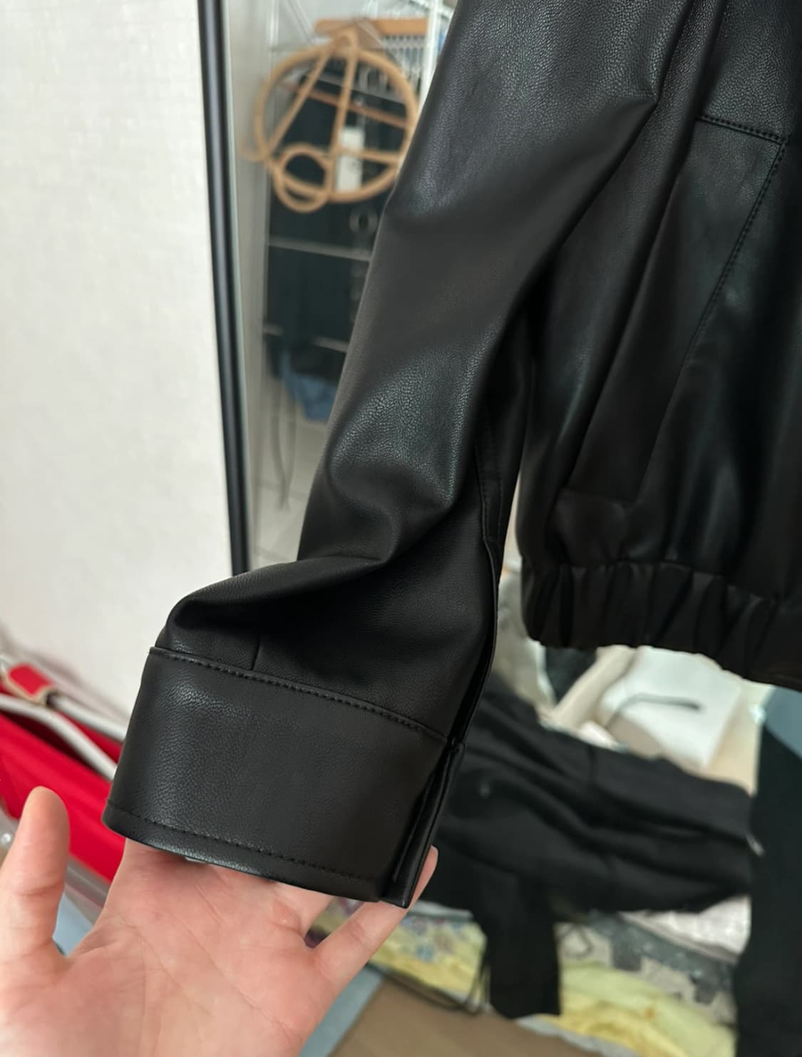 빈티지 레더 블루종 자켓 상품이미지2