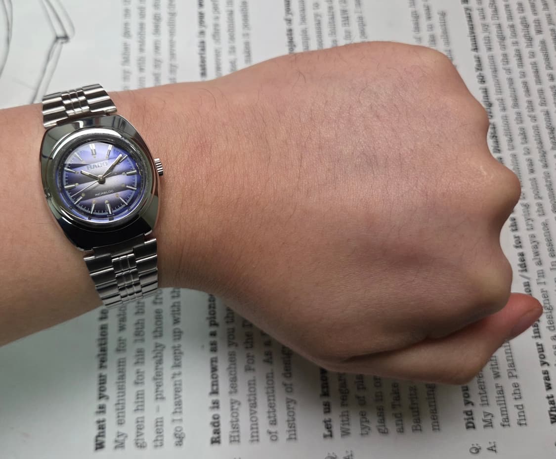 레어] 빈티지 라도 블루퍼플 입체판 잉카블록 수동 메커니컬 여성용
 상품이미지9