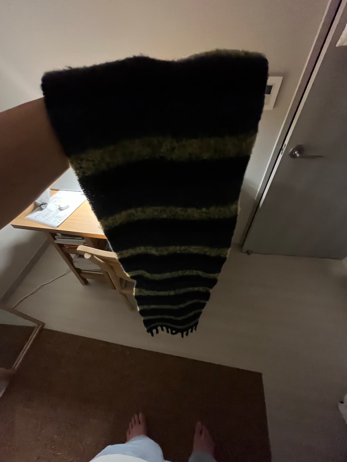 Uniqlo x JW Anderson Striped Scarf Blue 상품이미지4