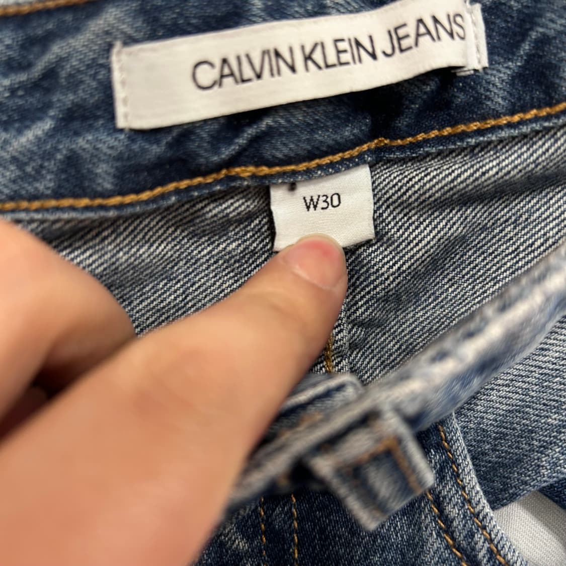 캘빈클라인 진스 A라인 데님 숏스커트 상품이미지4